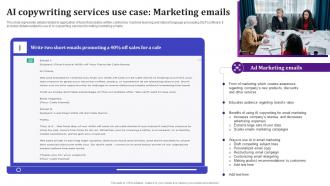 AI Copywriting Services Use Case Marketing Emails AI Text To Voice Convertor Tools AI SS V