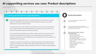 AI Copywriting Services Use Case Product Descriptions AI Copywriting Tools AI SS V