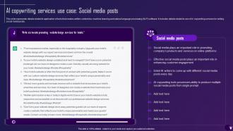 Ai Copywriting Services Use Case Social Media Posts Comprehensive Guide On Ai Text Generator AI SS