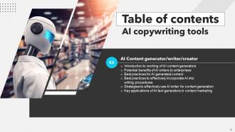 AI Copywriting Tools Powerpoint Presentation Slides AI CD V Pre-designed Customizable