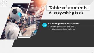 AI Copywriting Tools Powerpoint Presentation Slides AI CD V Best Compatible