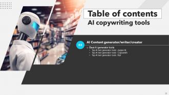 AI Copywriting Tools Powerpoint Presentation Slides AI CD V Content Ready Compatible