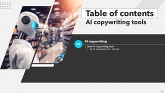 AI Copywriting Tools Powerpoint Presentation Slides AI CD V Graphical Compatible