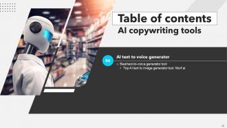 AI Copywriting Tools Powerpoint Presentation Slides AI CD V Professional Researched