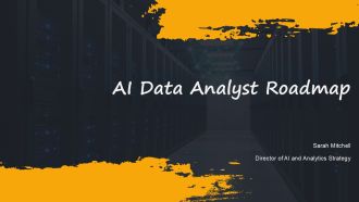 AI Data Analyst Roadmap PPT Template VA