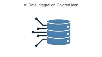 AI Data Integration Colored Icon In Powerpoint Pptx Png And Editable Eps Format