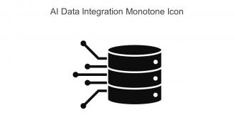 AI Data Integration Monotone Icon In Powerpoint Pptx Png And Editable Eps Format
