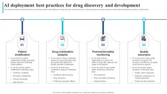 Ai Deployment Best Practices For Drug How Ai Is Transforming Healthcare Industry AI SS