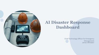 AI Disaster Response Dashboard PPT Mockup VA