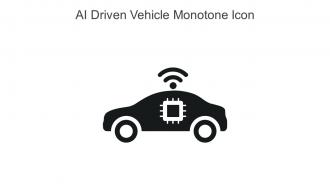 AI Driven Vehicle Monotone Icon In Powerpoint Pptx Png And Editable Eps Format