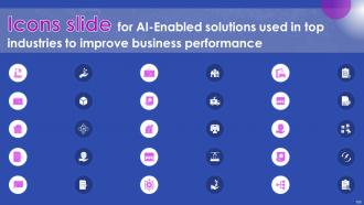AI Enabled Solutions Used In Top Industries To Improve Business Performance AI CD V Engaging Content Ready