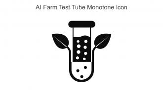 AI Farm Test Tube Monotone Icon In Powerpoint Pptx Png And Editable Eps Format