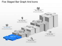 Ai five staged bar graph and icons powerpoint template