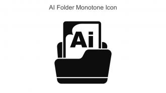 AI Folder Monotone Icon In Powerpoint Pptx Png And Editable Eps Format