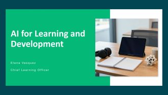 AI For Learning And Development PPT Demonstration VA