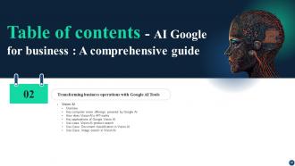 AI Google For Business A Comprehensive Guide AI CD V Informative Template