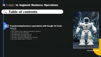 AI Google To Augment Business Operations AI CD V Captivating Images