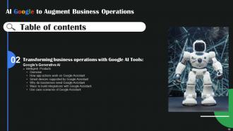 AI Google To Augment Business Operations AI CD V Designed Best