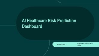 AI Healthcare Risk Prediction Dashboard PPT Graphics VA
