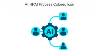 AI HRM Process Colored Icon In Powerpoint Pptx Png And Editable Eps Format