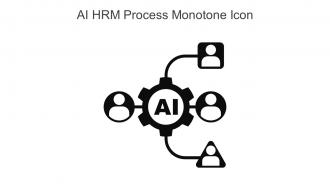 AI HRM Process Monotone Icon In Powerpoint Pptx Png And Editable Eps Format