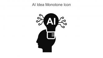 AI Idea Monotone Icon In Powerpoint Pptx Png And Editable Eps Format