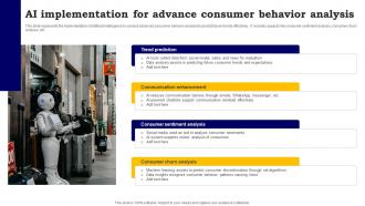 AI Implementation For Advance Consumer Behavior Analysis