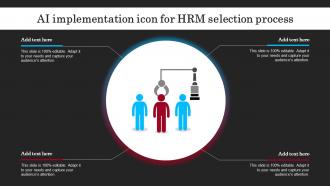 AI Implementation Icon For HRM Selection Process