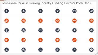 Ai in gaming industry funding elevator pitch deck ppt template