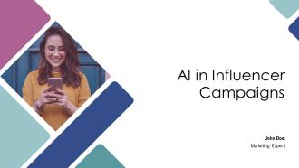 AI In Influencer Campaigns PPT Mockup AT
