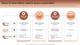 AI In Space Exploration Powerpoint Template Bundles Ppt Presentation Professional Visual