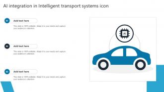 AI Integration In Intelligent Transport Systems Icon
