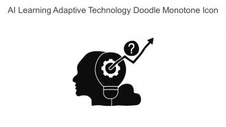 AI Learning Adaptive Technology Doodle Monotone Icon In Powerpoint Pptx Png And Editable Eps Format