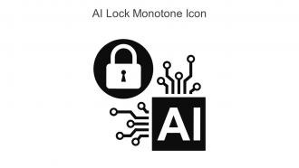 AI Lock Monotone Icon In Powerpoint Pptx Png And Editable Eps Format