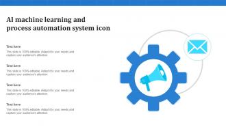 AI Machine Learning And Process Automation System Icon