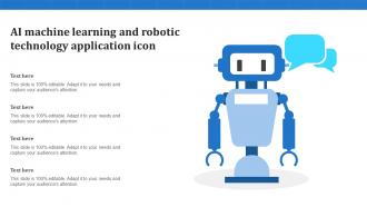AI Machine Learning And Robotic Technology Application Icon
