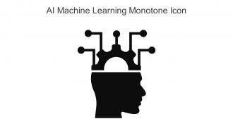 AI Machine Learning Monotone Icon In Powerpoint Pptx Png And Editable Eps Format