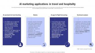 Ai Marketing Accross Industries Ai Marketing Applications In Travel And Hospitality AI SS