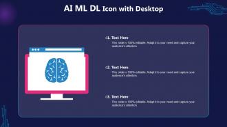 AI ML DL Icon With Desktop