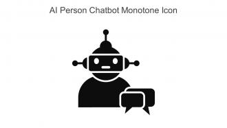 Ai Person Chatbot Monotone Icon In Powerpoint Pptx Png And Editable Eps Format