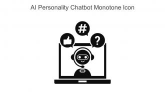 AI Personality Chatbot Monotone Icon In Powerpoint Pptx Png And Editable Eps Format