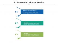 Ai powered customer service ppt powerpoint presentation gallery example introduction cpb