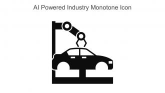 AI Powered Industry Monotone Icon In Powerpoint Pptx Png And Editable Eps Format
