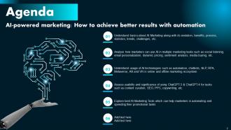 AI Powered Marketing How To Achieve Better Results With Automation PowerPoint Presentation Slides AI CD Aesthatic Interactive