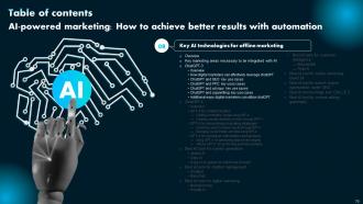 AI Powered Marketing How To Achieve Better Results With Automation PowerPoint Presentation Slides AI CD Adaptable Appealing