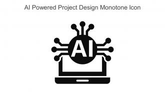 AI Powered Project Design Monotone Icon In Powerpoint Pptx Png And Editable Eps Format