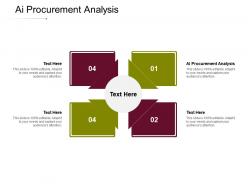 Ai procurement analysis ppt powerpoint presentation file deck cpb
