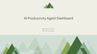 AI Productivity Agent Dashboard PPT Designs VA