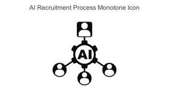 AI Recruitment Process Monotone Icon In Powerpoint Pptx Png And Editable Eps Format