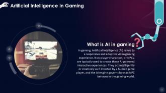 AI Revolution In Gaming Industry Training Ppt
